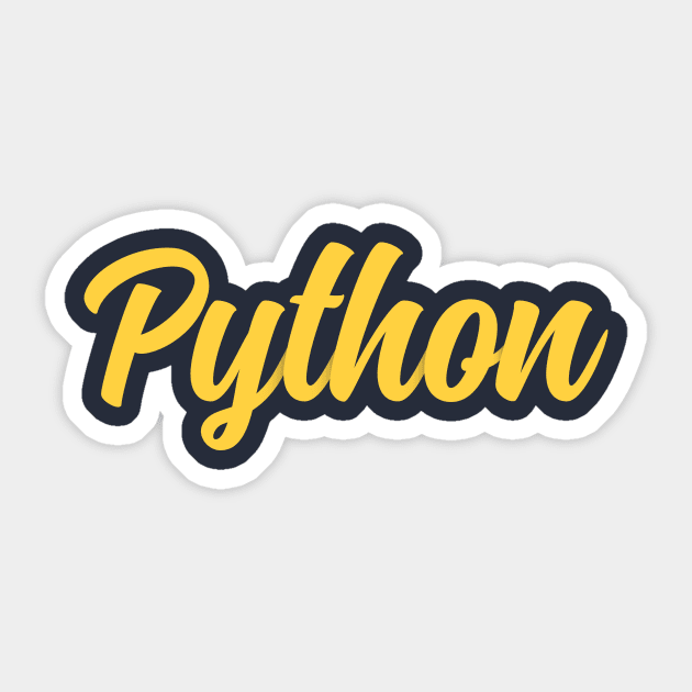 Python Programmer Sticker by vladocar